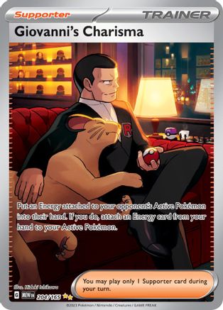 Giovanni's Charisma - 204/165 (204) Special Illustration Rare Holofoil