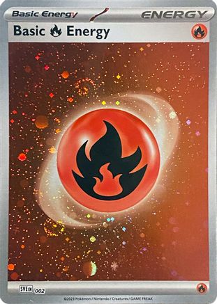 Basic Fire Energy (Cosmos Holo) (2) Common Holofoil