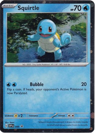 Squirtle - 048 (Cosmos Holo) (48) Promo Holofoil