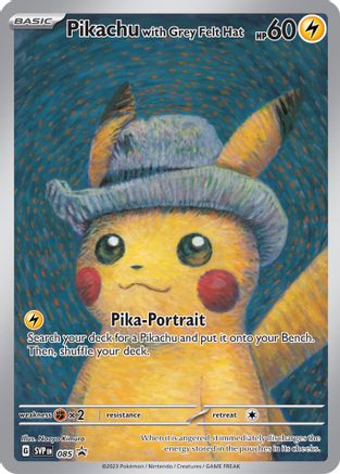 Pikachu with Grey Felt Hat (85) Promo