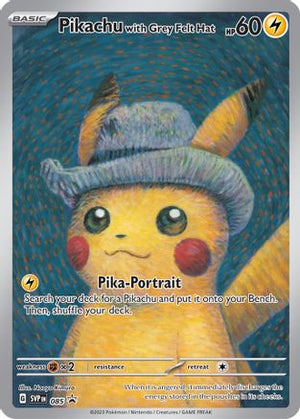 Sealed Pikachu with Grey Felt Hat (85) Promo (Cabinet-Sealed)