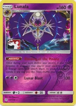 Lunala (102) Holo Rare Reverse Holofoil