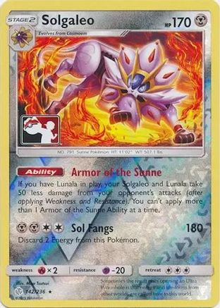 Solgaleo (142) Holo Rare Reverse Holofoil