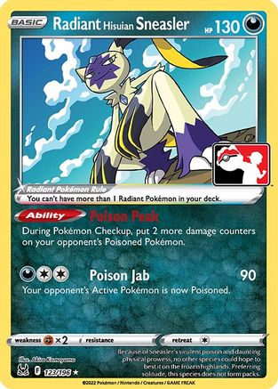 Radiant Hisuian Sneasler (123) Radiant Rare Holofoil
