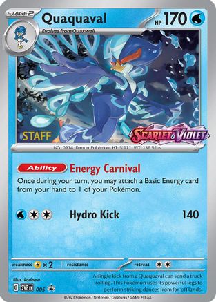 Quaquaval - 005 (Prerelease) [Staff] (5) Promo Holofoil
