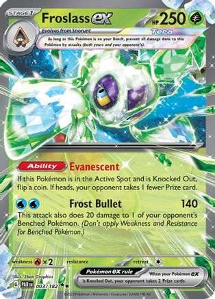 Froslass ex - 003/182 (3) Double Rare Holofoil