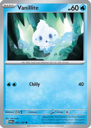 Vanillite (43) Common Reverse Holofoil