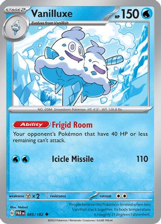 Vanilluxe (45) Uncommon Reverse Holofoil