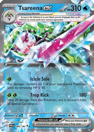 Tsareena ex - 046/182 (46) Double Rare Holofoil