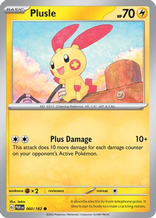 Plusle - 060/182 (60) Common Reverse Holofoil