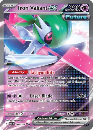 Iron Valiant ex - 089/182 (89) Double Rare Holofoil