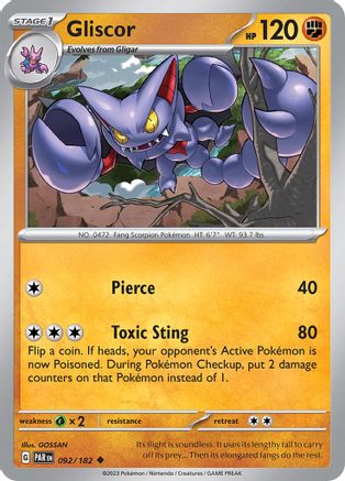Gliscor (92) Uncommon Reverse Holofoil
