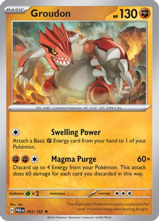 Groudon - 093/182 (93) Rare Holofoil