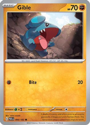 Gible (94) Common Reverse Holofoil