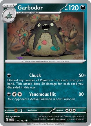 Garbodor - 117/182 (117) Uncommon Reverse Holofoil