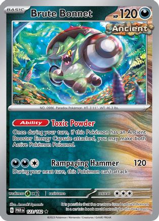 Brute Bonnet - 123/182 (123) Rare Reverse Holofoil