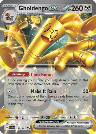 Gholdengo ex - 139/182 (139) Double Rare Holofoil