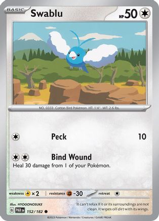 Swablu - 152/182 (152) Common Reverse Holofoil