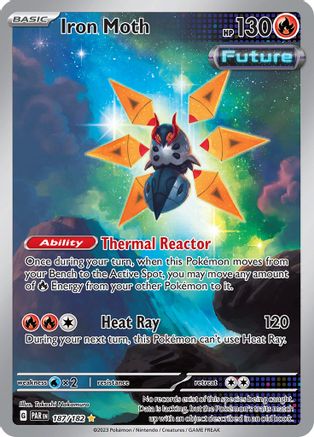 Iron Moth - 187/182 (187) Illustration Rare Holofoil