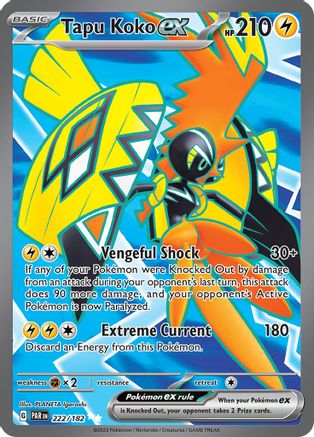 Tapu Koko ex - 222/182 (222) Ultra Rare Holofoil