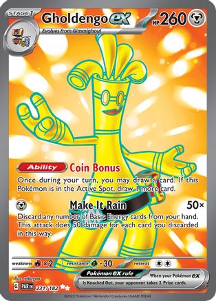 Gholdengo ex - 231/182 (231) Ultra Rare Holofoil