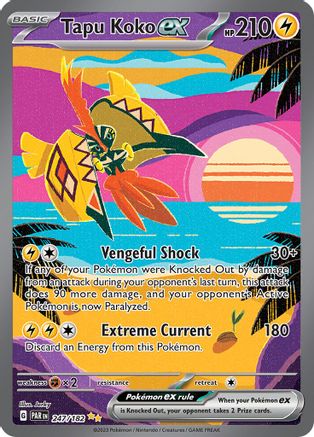 Tapu Koko ex - 247/182 (247) Special Illustration Rare Holofoil
