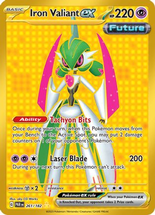Iron Valiant ex - 261/182 (261) Hyper Rare Holofoil