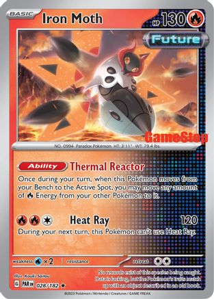 Iron Moth - 028/182 (Gamestop Promo) (28) Promo Reverse Holofoil