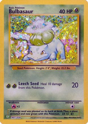 Bulbasaur (1) Classic Collection Holofoil