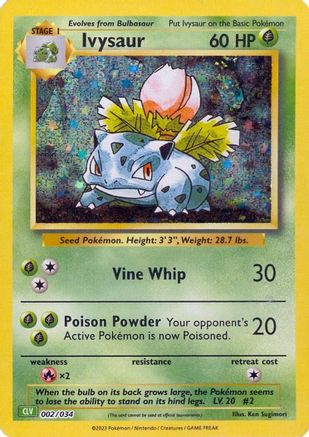 Ivysaur (2) Classic Collection Holofoil