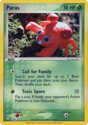 Paras (4) Classic Collection Holofoil