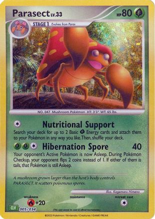Parasect (5) Classic Collection Holofoil