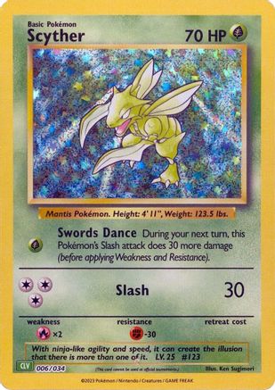 Scyther (6) Classic Collection Holofoil