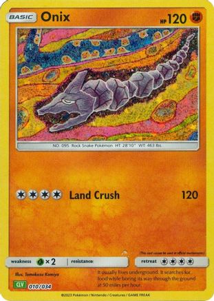 Onix (10) Classic Collection Holofoil