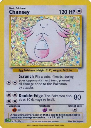 Chansey (15) Classic Collection Holofoil