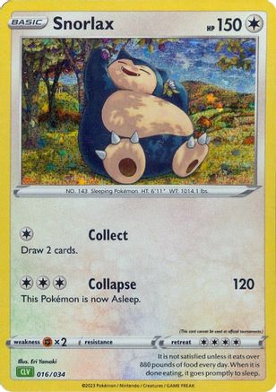 Snorlax (16) Classic Collection Holofoil
