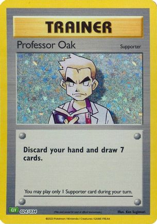 Professor Oak (CLV) (24) Classic Collection Holofoil