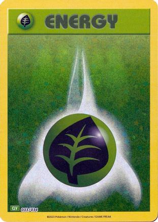 Basic Grass Energy (33) Classic Collection Holofoil