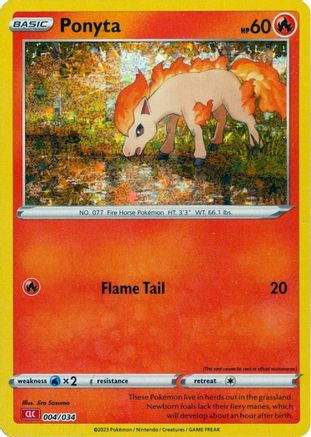 Ponyta (4) Classic Collection Holofoil