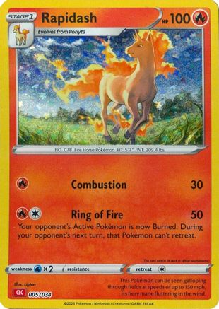 Rapidash (5) Classic Collection Holofoil