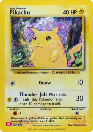 Pikachu (8) Classic Collection Holofoil
