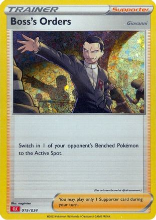 Boss's Orders (CLC) (19) Classic Collection Holofoil