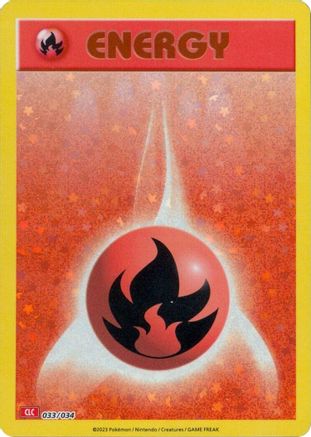 Basic Fire Energy (33) Classic Collection Holofoil