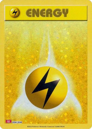 Basic Lightning Energy (34) Classic Collection Holofoil