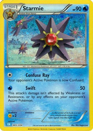 Starmie (5) Classic Collection Holofoil