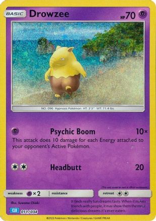 Drowzee (11) Classic Collection Holofoil