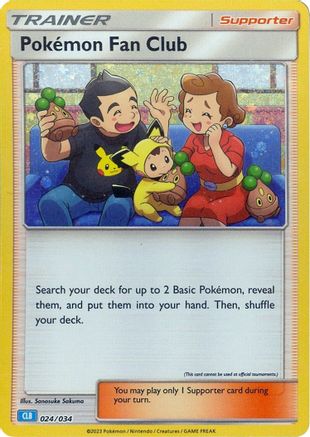 Pokemon Fan Club (CLB) (24) Classic Collection Holofoil