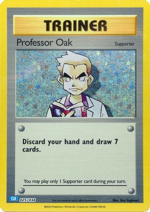 Professor Oak (CLB) (25) Classic Collection Holofoil