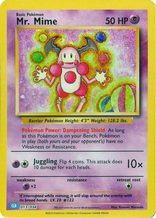 Mr. Mime (13) Classic Collection Holofoil