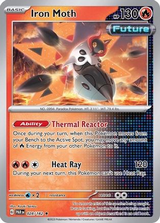 Iron Moth - 028/182 (Non-Holo) (28) Rare